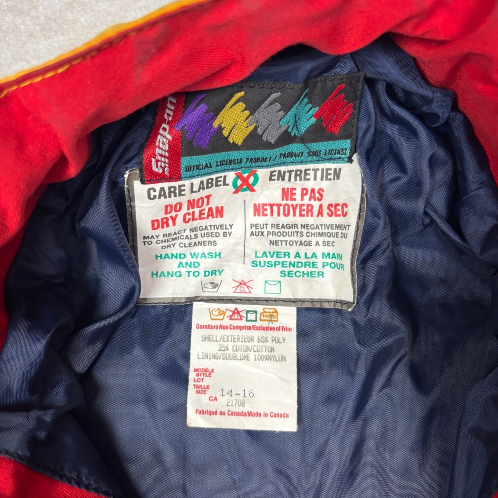 Multicolor Snap-on Racing Jacket – Size 14-16 - Picture 4 of 6